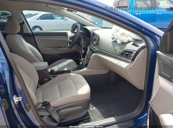 5NPD74LF0HH174606 2017 HYUNDAI ELANTRA Blue წინა სალონის ხედი