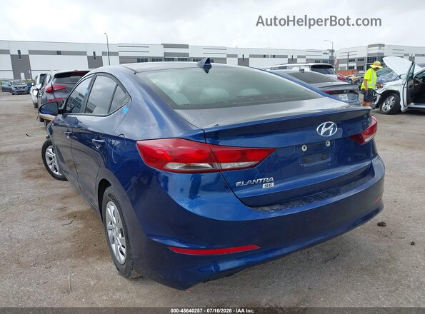 5NPD74LF0HH174606 2017 HYUNDAI ELANTRA Blue უკანა მარცხენა
