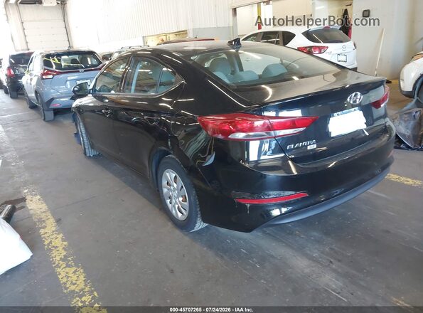 5NPD74LF0HH192460 2017 HYUNDAI ELANTRA Black Задня ліва чверть