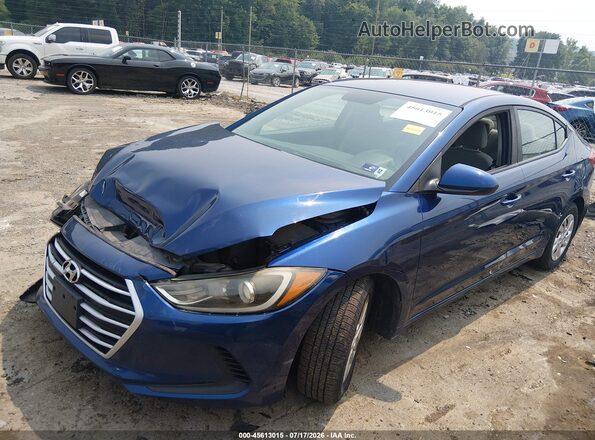 5NPD74LF0HH192832 2017 HYUNDAI ELANTRA Синий Передняя левая четверть
