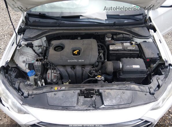 5NPD74LF0JH248760 2018 HYUNDAI ELANTRA White Widok z tyłu