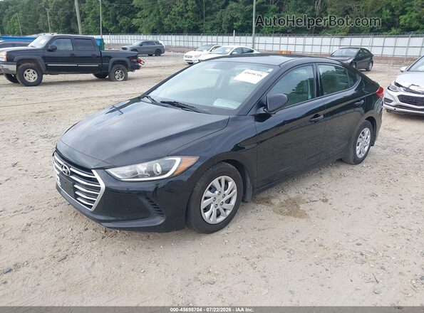 5NPD74LF0JH322534 2018 HYUNDAI ELANTRA Black Vista tres cuartos delantera izquierda