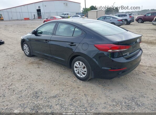 5NPD74LF0JH322534 2018 HYUNDAI ELANTRA Black Trasero izquierdo