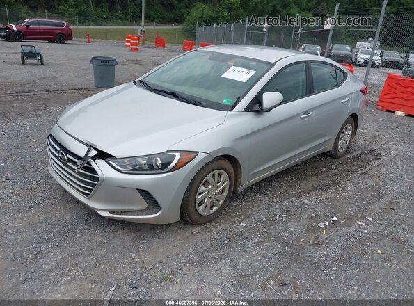 5NPD74LF0JH352830 2018 HYUNDAI ELANTRA Silver Przód lewy