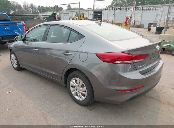 5NPD74LF0JH400732 2018 HYUNDAI ELANTRA Gray უკანა მარცხენა