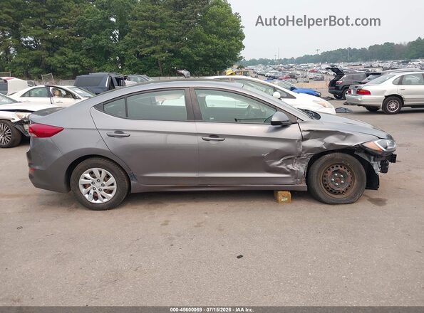 5NPD74LF0JH400732 2018 HYUNDAI ELANTRA Gray უკანა სალონის ხედი