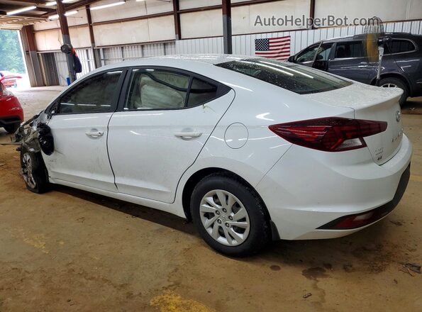 5NPD74LF0KH448717 2019 HYUNDAI ELANTRA White Trasero izquierdo