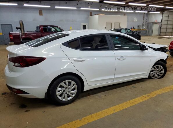 5NPD74LF0KH448717 2019 HYUNDAI ELANTRA White Trasero derecho