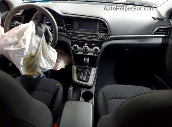 5NPD74LF0KH448717 2019 HYUNDAI ELANTRA White Vista del salpicadero