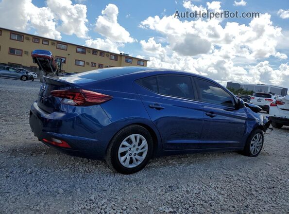 5NPD74LF0KH449253 2019 HYUNDAI ELANTRA Blue Tył prawy