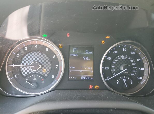 5NPD74LF0KH449253 2019 HYUNDAI ELANTRA Blue Widok zestawu wskaźników