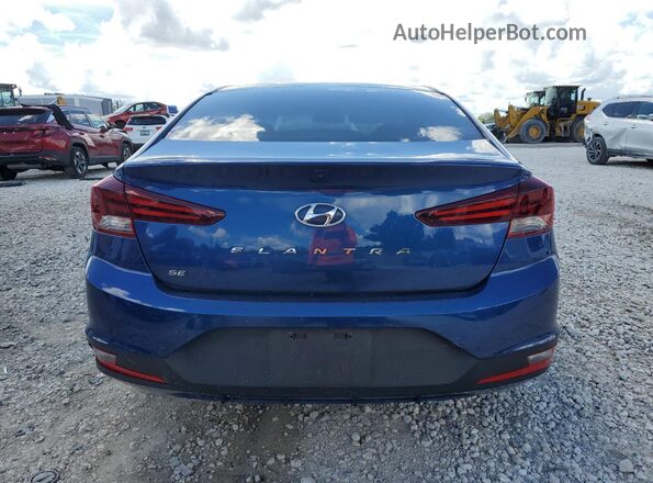 5NPD74LF0KH449253 2019 HYUNDAI ELANTRA Blue Widok z tyłu