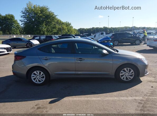 5NPD74LF0KH450905 2019 HYUNDAI ELANTRA Silver Widok wnętrza z tyłu