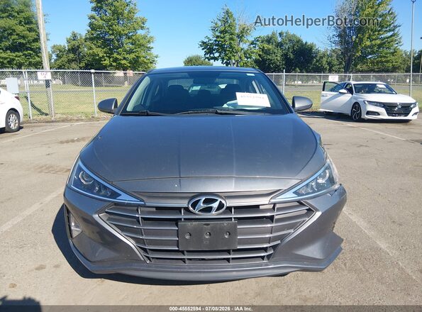 5NPD74LF0KH450905 2019 HYUNDAI ELANTRA Silver Widok zestawu wskaźników