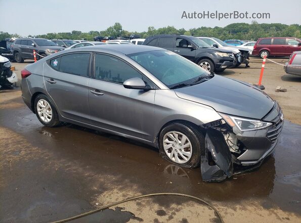 5NPD74LF0KH453531 2019 HYUNDAI ELANTRA Серый Передняя правая четверть