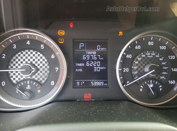 5NPD74LF0KH453531 2019 HYUNDAI ELANTRA Серый Вид щитка приборов
