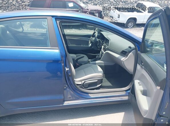 5NPD74LF0KH469003 2019 HYUNDAI ELANTRA Синий Вид салона спереди