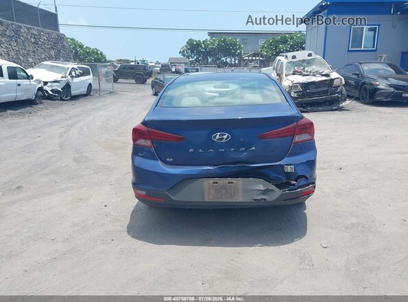 5NPD74LF0KH469003 2019 HYUNDAI ELANTRA Синий Вид спереди