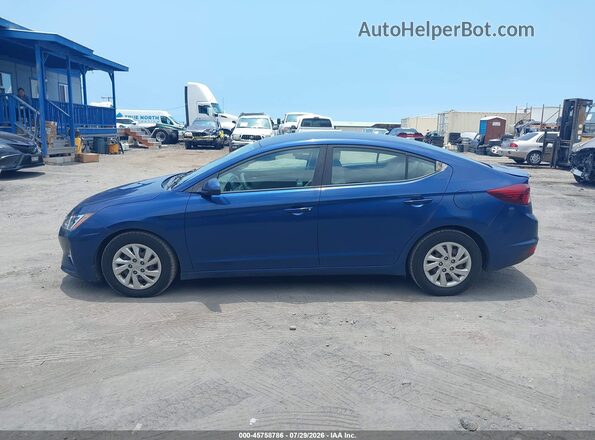 5NPD74LF0KH469003 2019 HYUNDAI ELANTRA Синий Панорамный вид салона 360°