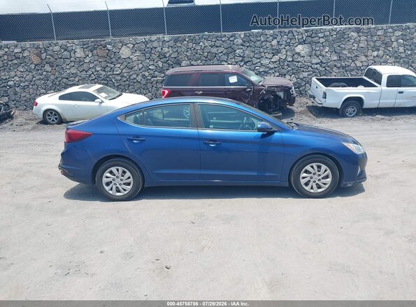 5NPD74LF0KH469003 2019 HYUNDAI ELANTRA Синий Вид задней части салона