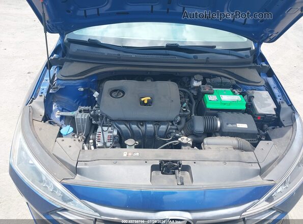 5NPD74LF0KH469003 2019 HYUNDAI ELANTRA Синий Вид сзади
