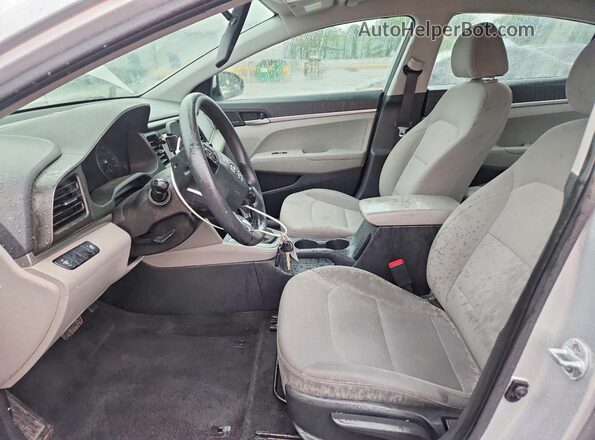 5NPD74LF0KH470104 2019 HYUNDAI ELANTRA Silver Front interior view