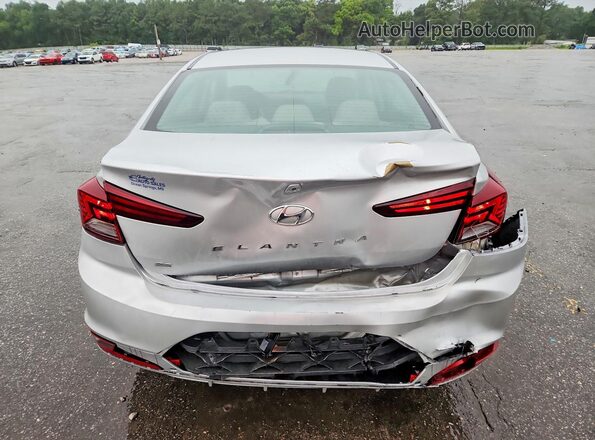 5NPD74LF0KH470104 2019 HYUNDAI ELANTRA Silver Rear view
