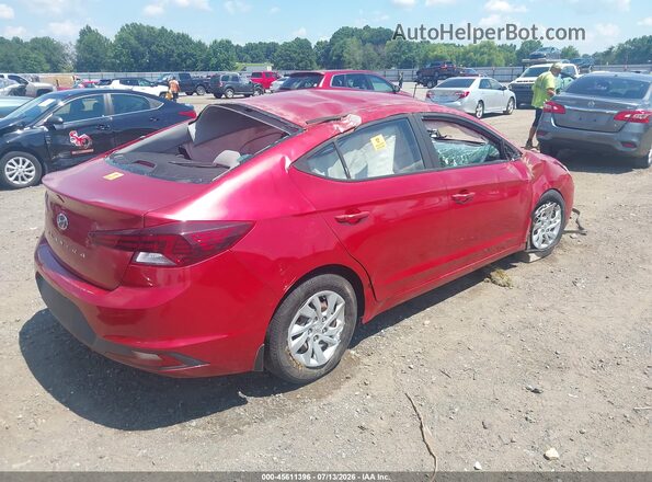 5NPD74LF0KH495603 2019 HYUNDAI ELANTRA Red Հետևի աջ