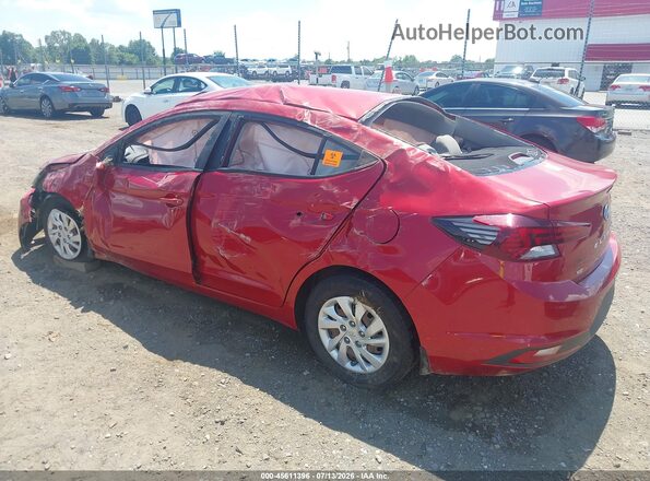 5NPD74LF0KH495603 2019 HYUNDAI ELANTRA Red Հետևի ձախ