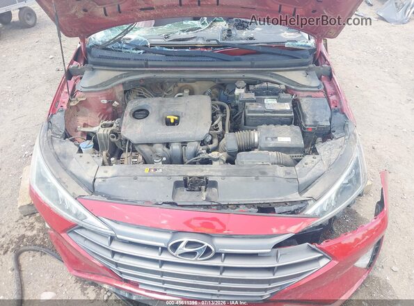 5NPD74LF0KH495603 2019 HYUNDAI ELANTRA Red Հետևի տեսք