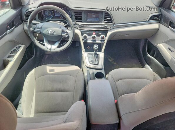 5NPD74LF0KH496749 2019 HYUNDAI ELANTRA Red Widok deski rozdzielczej