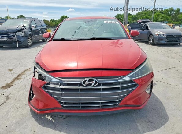 5NPD74LF0LH512417 2020 HYUNDAI ELANTRA Red Դիմացի տեսք