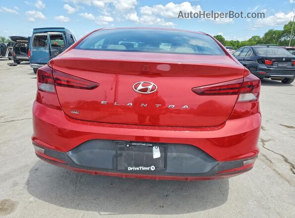 5NPD74LF0LH512417 2020 HYUNDAI ELANTRA Red Հետևի տեսք