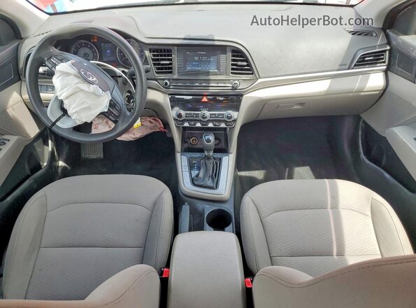 5NPD74LF0LH512417 2020 HYUNDAI ELANTRA Red Առջևի վահանակի տեսք