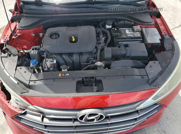 5NPD74LF0LH512417 2020 HYUNDAI ELANTRA Red Սալոնի հետևի տեսք