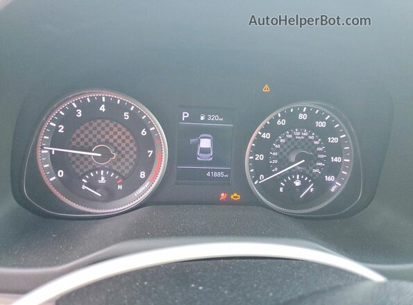 5NPD74LF0LH513020 2020 HYUNDAI ELANTRA Белый Вид щитка приборов