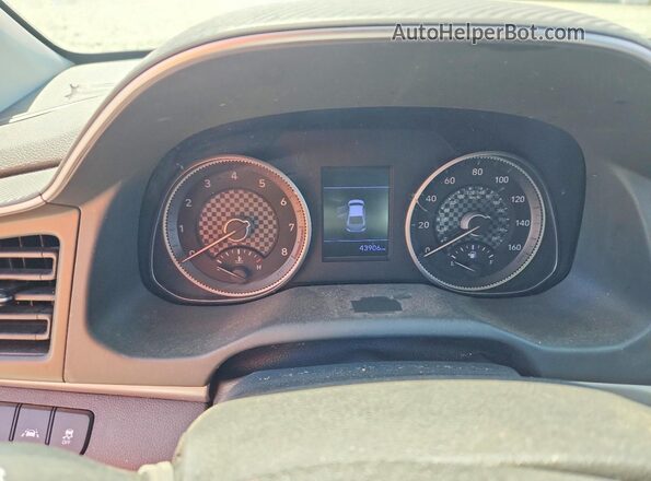 5NPD74LF0LH529024 2020 HYUNDAI ELANTRA White Vista del cuadro de instrumentos
