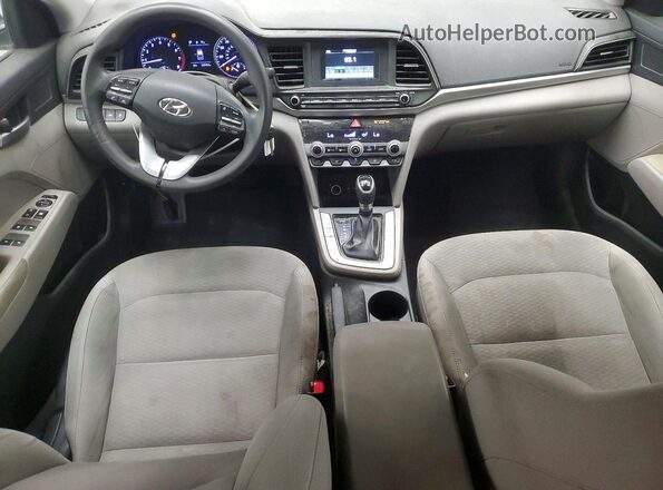 5NPD74LF0LH538046 2020 HYUNDAI ELANTRA Синий Вид панели приборов
