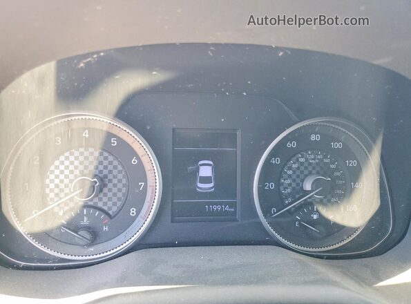 5NPD74LF0LH598344 2020 HYUNDAI ELANTRA Gray Вид щитка приладів