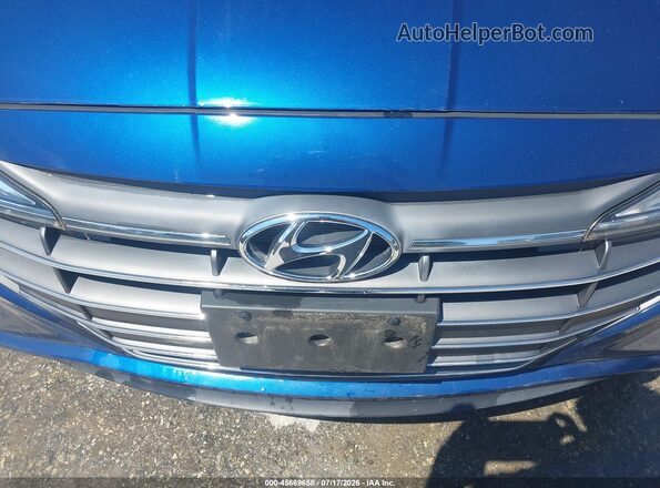 5NPD74LF0LH601324 2020 HYUNDAI ELANTRA Blue Вид задньої частини салону