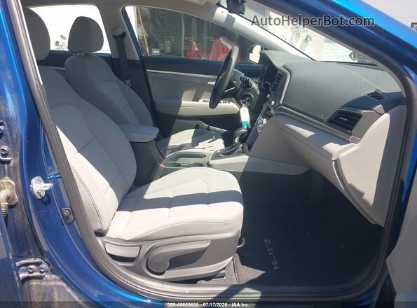 5NPD74LF0LH601324 2020 HYUNDAI ELANTRA Blue Вид салону спереду