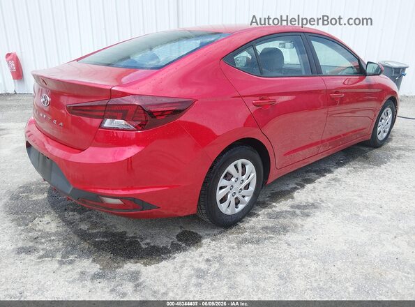 5NPD74LF0LH602490 2020 HYUNDAI ELANTRA Red უკანა მარჯვენა
