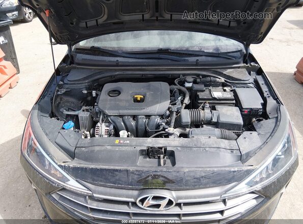 5NPD74LF0LH606801 2020 HYUNDAI ELANTRA Black Вид ззаду