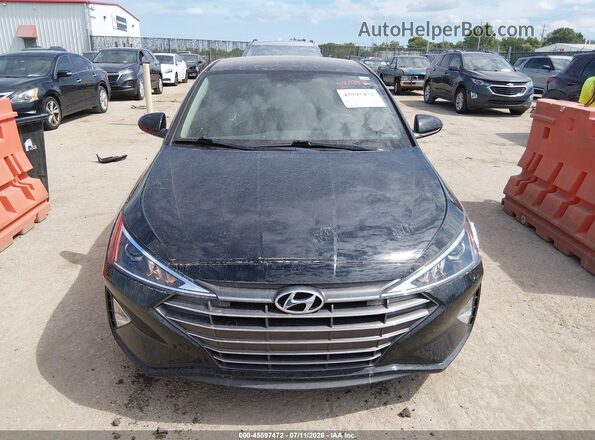 5NPD74LF0LH606801 2020 HYUNDAI ELANTRA Black Вид щитка приладів