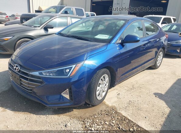 5NPD74LF0LH608015 2020 HYUNDAI ELANTRA Blue წინა მარცხენა ხედი სამი მეოთხედიდან
