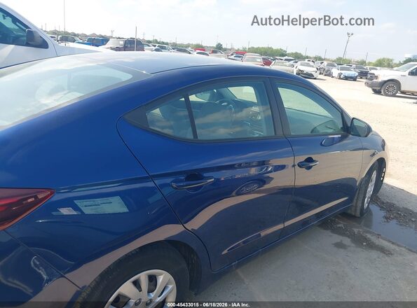 5NPD74LF0LH608015 2020 HYUNDAI ELANTRA Blue უკანა სალონის ხედი