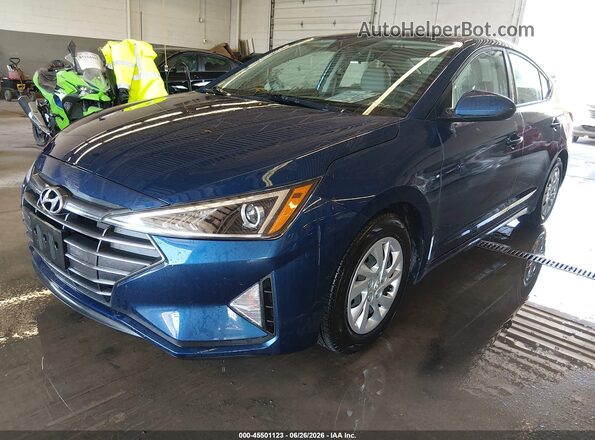 5NPD74LF0LH609973 2020 HYUNDAI ELANTRA Blue წინა მარცხენა ხედი სამი მეოთხედიდან