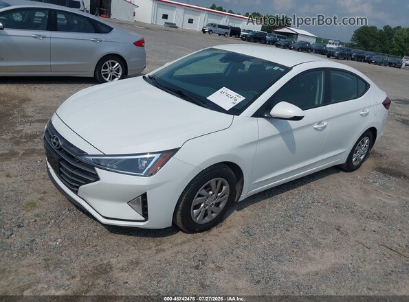 5NPD74LF0LH613781 2020 HYUNDAI ELANTRA White Vista tres cuartos delantera izquierda
