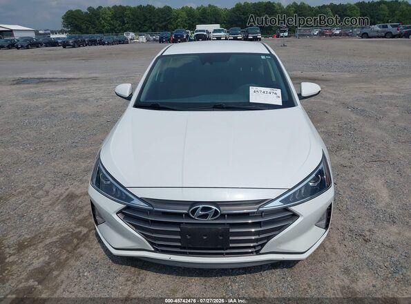5NPD74LF0LH613781 2020 HYUNDAI ELANTRA White Vista del cuadro de instrumentos