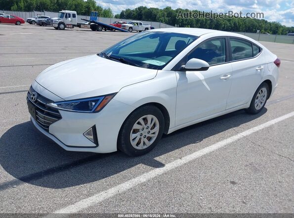 5NPD74LF0LH613893 2020 HYUNDAI ELANTRA White Vista tres cuartos delantera izquierda
